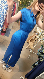 Lora jurk- diepblauw