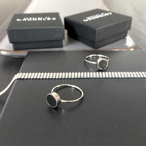 Ring  Vera - Silver/Black